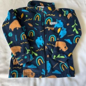 Columbia Kids' boys Blue Orange Fleece Jacket size 4T toddler